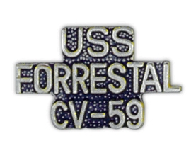 USS FORRESTAL PIN  