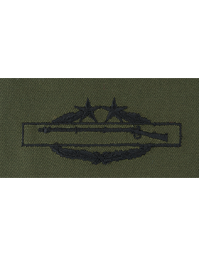 Army Badge: Combat Infantry Third Award - Subdued Sew On 