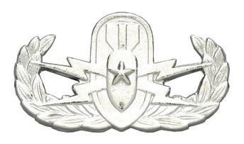 Army Badge: Senior Explosive Ordnance Disposal - No Shine 