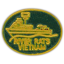 RIVER RATS VIETNAM PIN  
