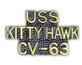 USS KITTY HAWK PIN  