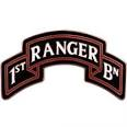 Army Combat Service Identification Badge: 1st Ranger Battalion Scroll - 75th Regiment