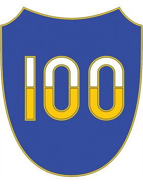 Army Combat Service Identification Badge: 100th Training Division