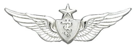 Army Badge: Senior Flight Surgeon - No Shine  