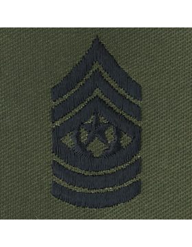 Enlisted Subdued Sew On: Command Sergeant Major