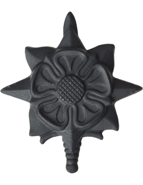 Army Officer Branch Of Service Collar Device: Military Intelligence - Black Metal