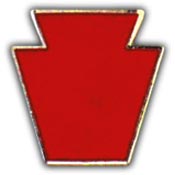 28TH INFANTRY DIVISION BLOODY BUCKET PIN  