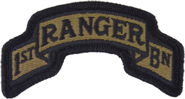 OCP Unit Patch: 1st Ranger Battalion 75th Regiment  - With Fastener