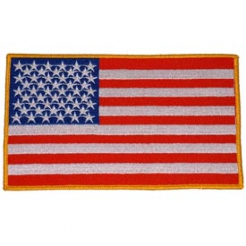 USA FLAG PATCH 4 1/8" X 6 3/4"  