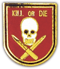 KILL OR DIE SKULL PIN  