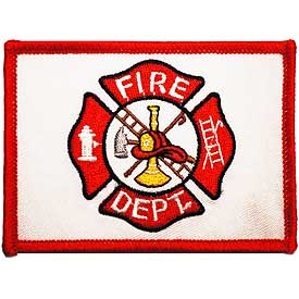 Fire Dept Flag Patch - NS16082
