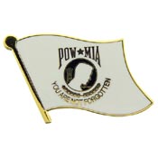 WITH POW/MIA FLAG PIN 1"  