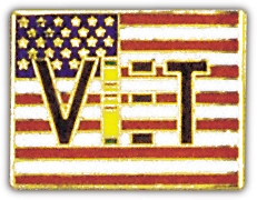 VIETNAM FLAG PIN  