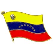 VENEZUELA FLAG PIN 1"  