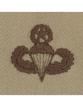 Army Badge: Master Parachute - Desert Sew On