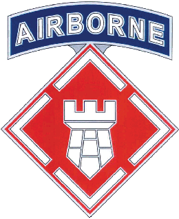 Army Combat Service Identification Badge: 20th Engineer Brigade With Airborne Tab
