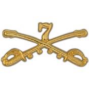 7TH CAVALRY SWORDS PIN  