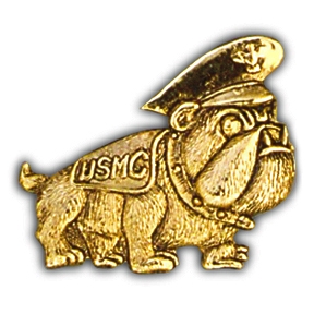 USMC BULL DOG PIN  