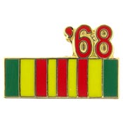 VIETNAM RIBBON 1968 PIN 1"  