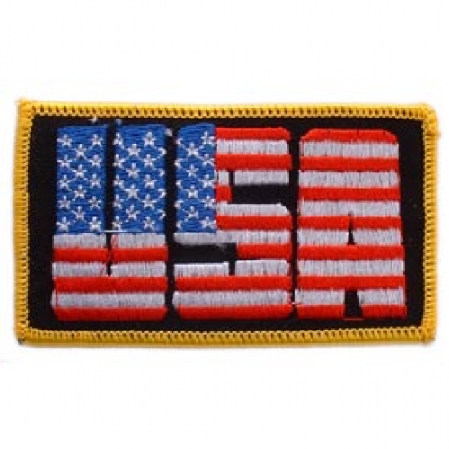 FLAG US LETTERS PATCH  