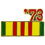 VIETNAM RIBBON 1973 PIN 1"  