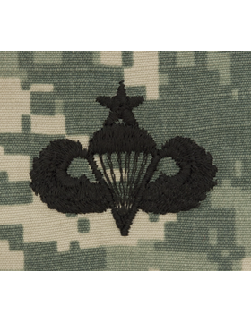 Army Badge: Senior Parachute - ACU Sew On (Pair)
