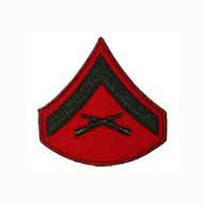 Lance Corporal (E3) - Green/Red  