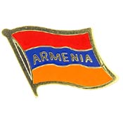 ARMENIA FLAG PIN 1"  