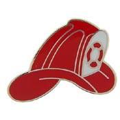 FIRE HELMET PIN 1"  