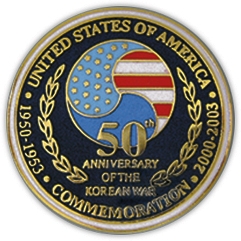 KOREAN WAR 50TH ANNV PIN  