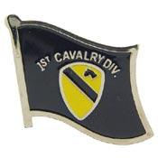 1ST CAVALRY FLAG PIN  