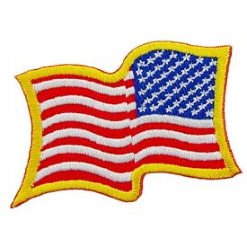 WAVY US FLAG RIGHT ARM PATCH  