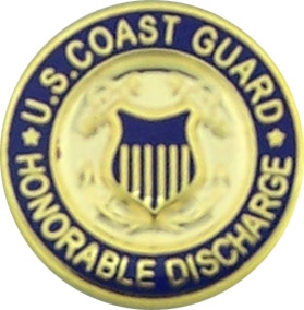 USCG HONORABLE DISCHARGE PIN  