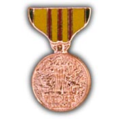 VIETNAM SERVICE MEDAL-PIN 1-1/8"  