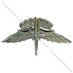 Army Badge: Freefall Jump Wings Halo No Shine