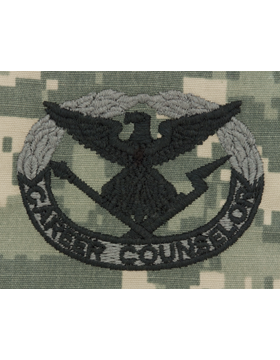 Army Badge: Career Counselor - ACU Sew On (Pair)