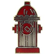 FIRE HYDRANT RED PIN 1"  
