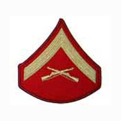 Lance Corporal (E3) - Gold/Red  