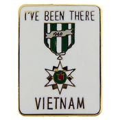 VIETNAM I'VE BEEN THERE PIN 1"  