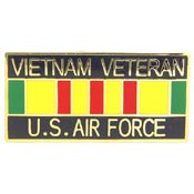VIETNAM RIBBON USAF PIN 1"  
