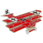 FOKKER TRI-PLANE PIN 1-1/2"  