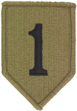 OCP Unit Patch: 1st Infantry Division - With Fastener