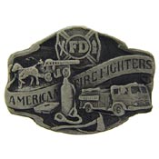 AMERICAN FIREFIGHTER PIN 1"  