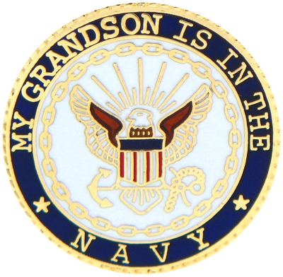 USN GRANDSON PIN  