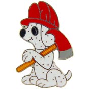 FIRE DOG WITH AXE PIN 1"  