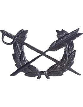 Army Officer Branch Of Service Collar Device: Judge Advocate General - Black Metal