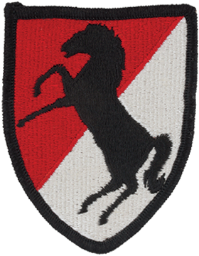 Army Patch Full Color: 11th Armored Cavalry Regiment   