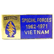 VIETNAM SPECIAL FORCES AIRBORNE 1962-1971 PIN 1-1/8"  