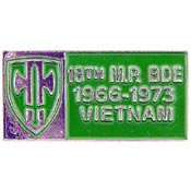 VIETNAM 18TH MILITARY BGE 1966-1973 PIN 1-1/8"  