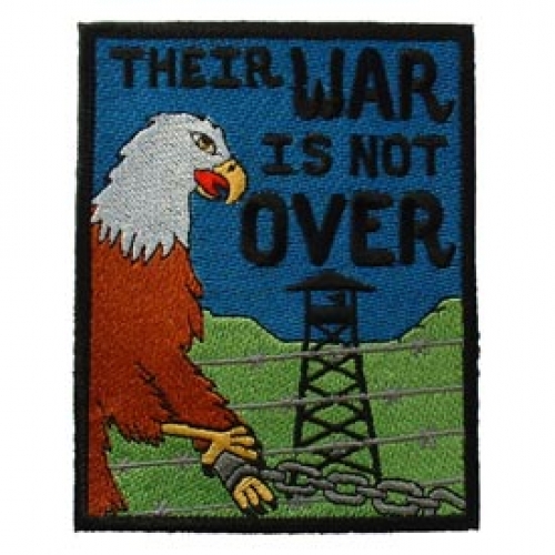 Embroidered Military Patch Army POW MIA Their War is Not Over NEW Chained Eagle 
